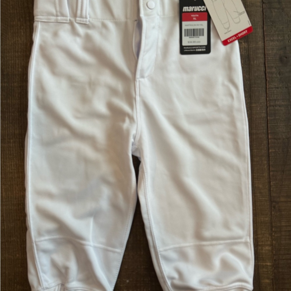Marucci Kids White Baseball Pants
